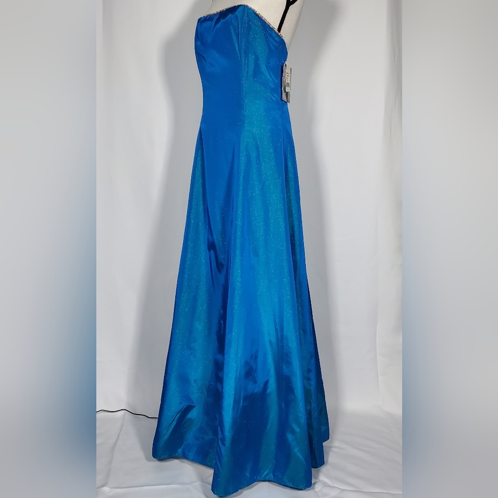 Vintage Elegant Blue Evening Gown Juniors Size 7